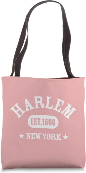 HARLEM NEW YORK, Est. Established 1660, NYC Athletic Design Tote Bag