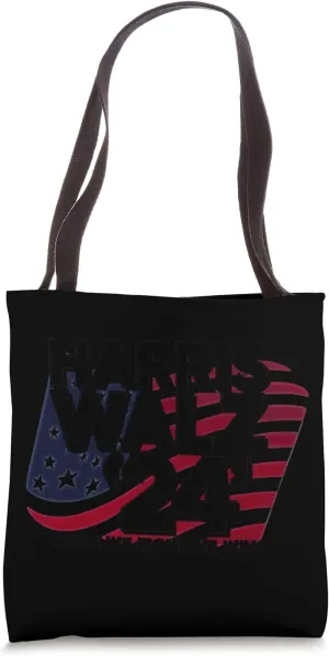 Harris-Walz Strong Hearts Bold Leadership Tote Bag