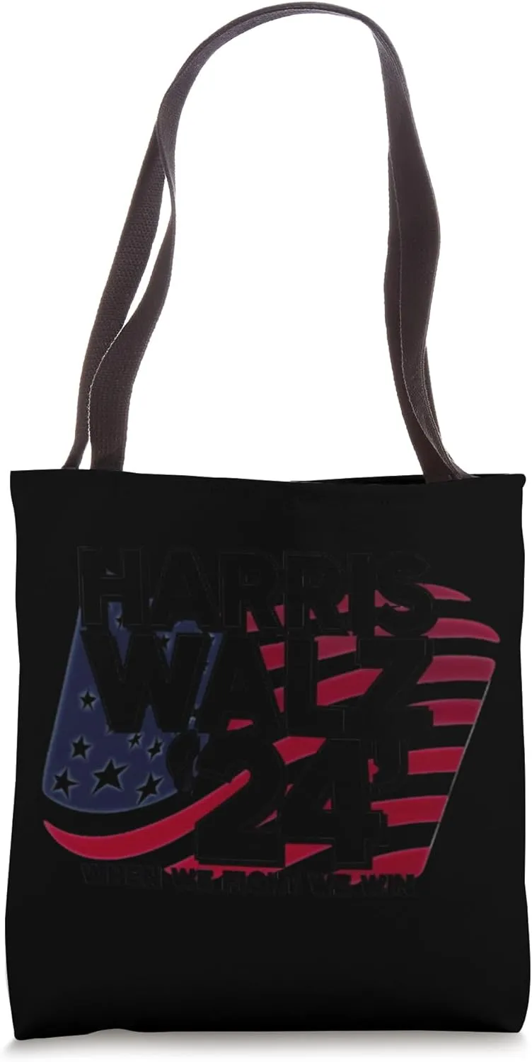 Harris-Walz Strong Hearts Bold Leadership Tote Bag