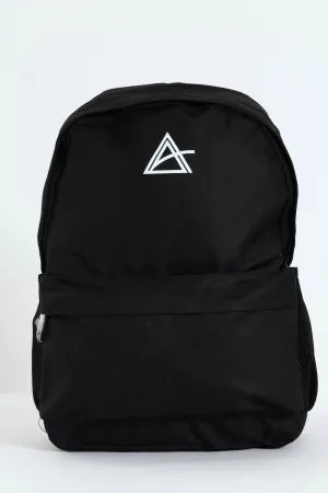 HD Triangle Print Backpack - Black