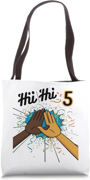 High Five Ambiances Feelings Sensations Collection Tee. Tote Bag