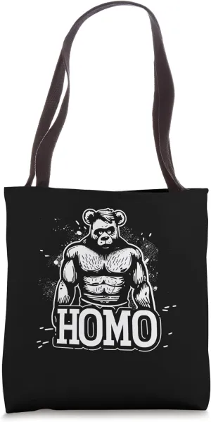 Homo Sapien Swagger Bold Gay Bear Tote Bag