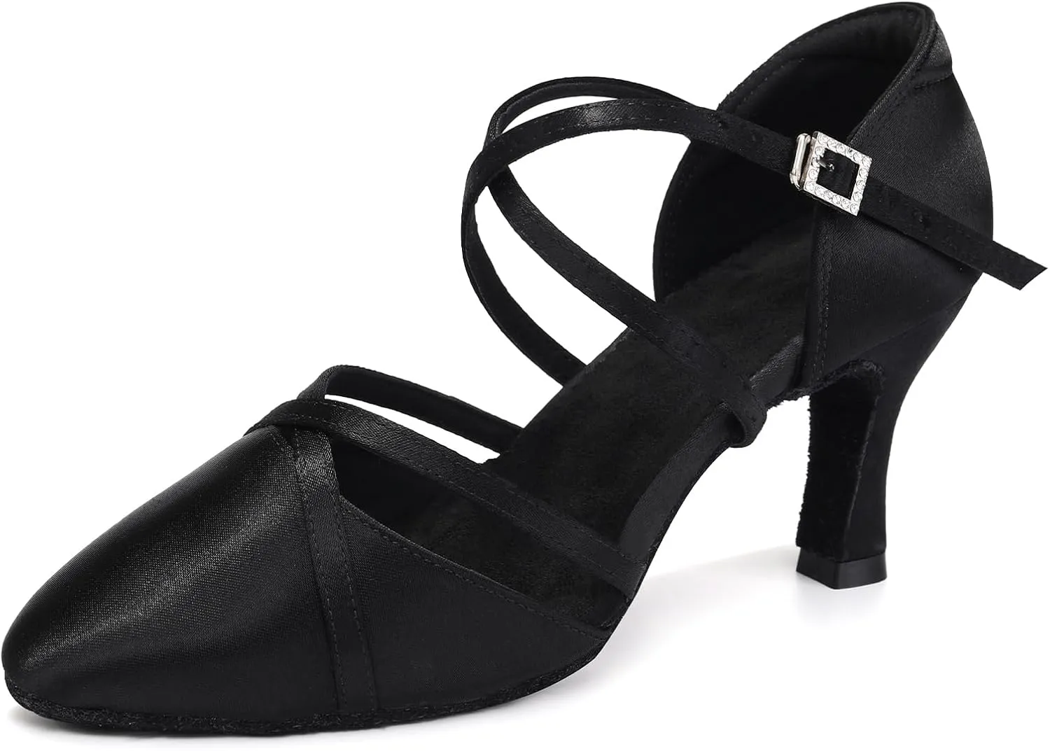 HROYL Women Latin Dance Shoes Salsa Tango Standard Practice Performence Party Closed Toe Ballroom Dance Shoes,Model 933