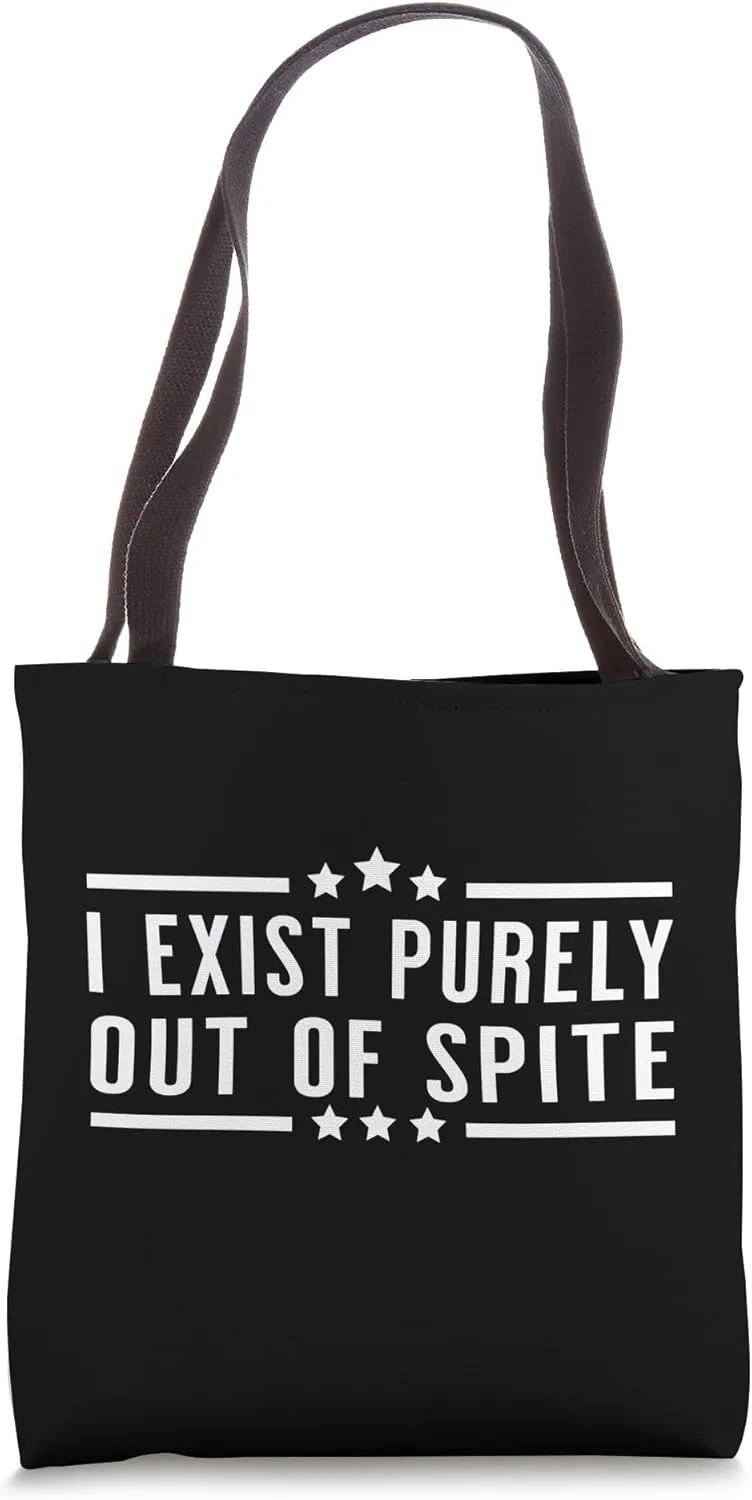 I Exist Purely Out of Spite - Bold Men's Kids Boys Tote Bag
