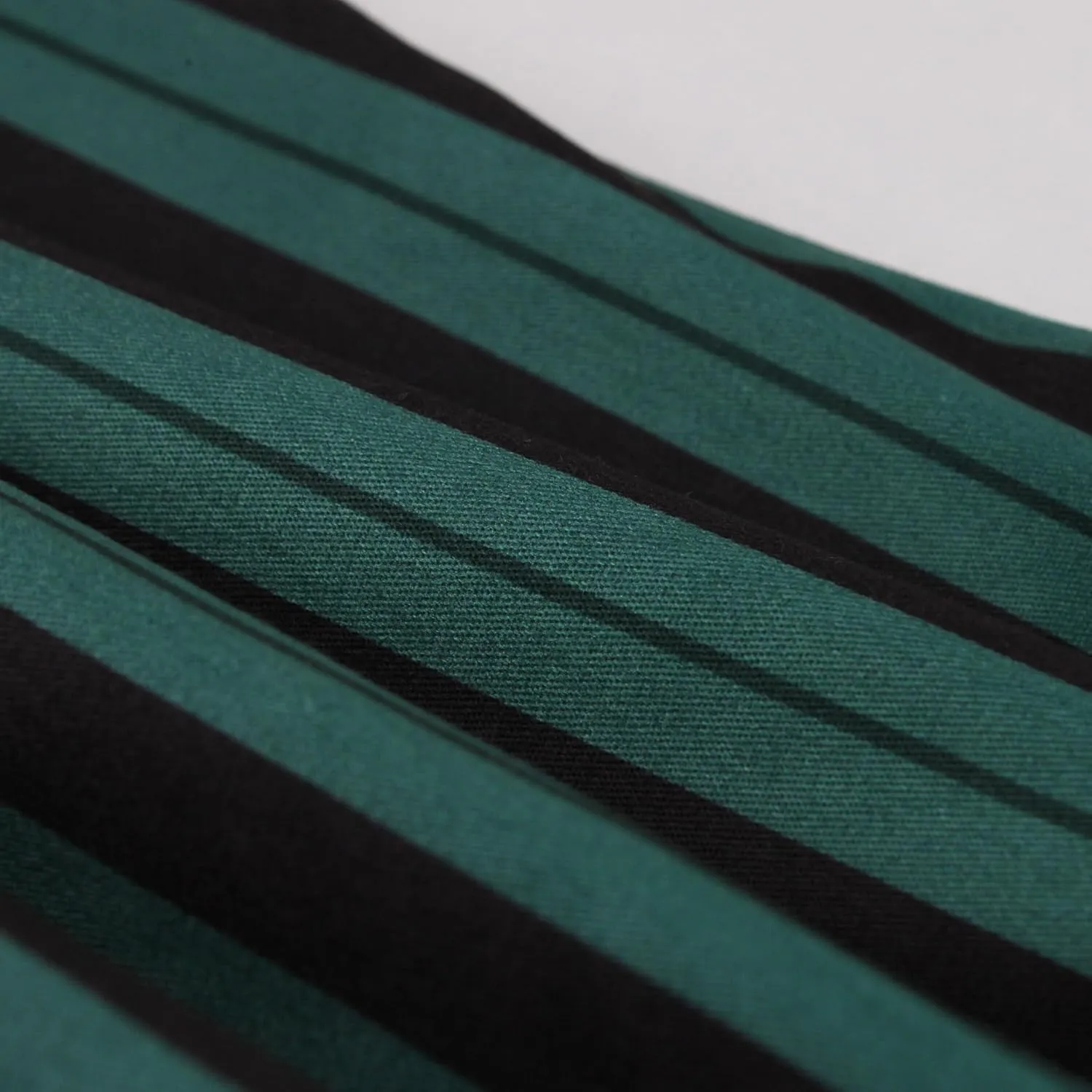 IBTOM CASTLE Women's 1950s Vertical Striped Neck Tie Vintage Button Down Cocktail Fancy Halloween Cosplay Dress