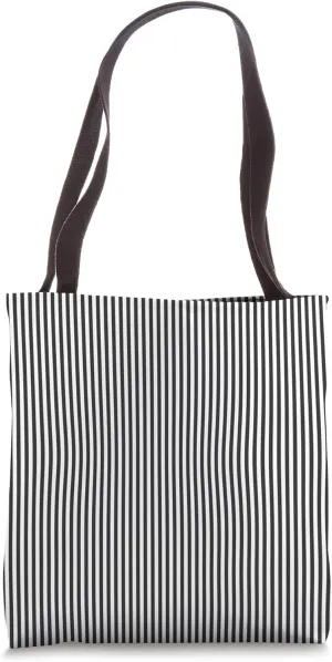Illinois Iron Black Pinstripe with Bold Urban Style Tote Bag