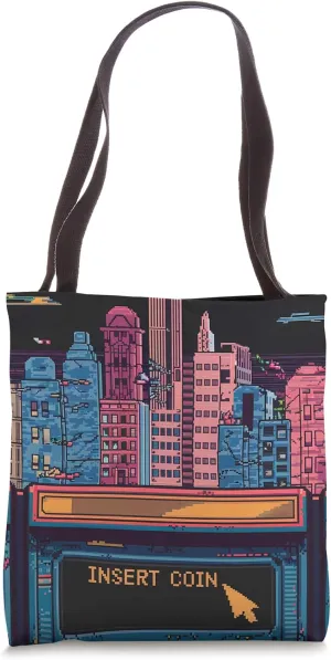 Insert Coin Retro Gaming Arcade Tote Bag