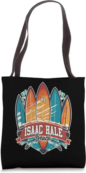 Isaac Hale Beach HI Rebel Surf Edgy Surfboard Design Tote Bag