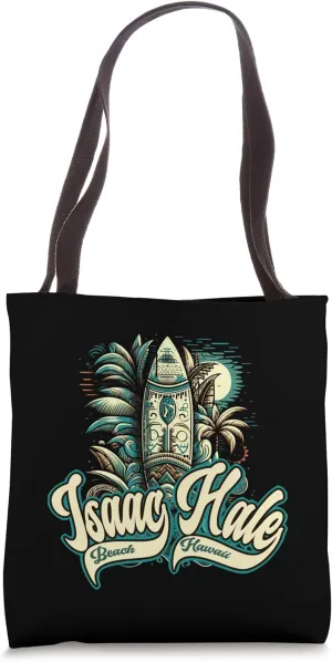 Isaac Hale Beach Polynesian Hawaii Surf Design Tote Bag