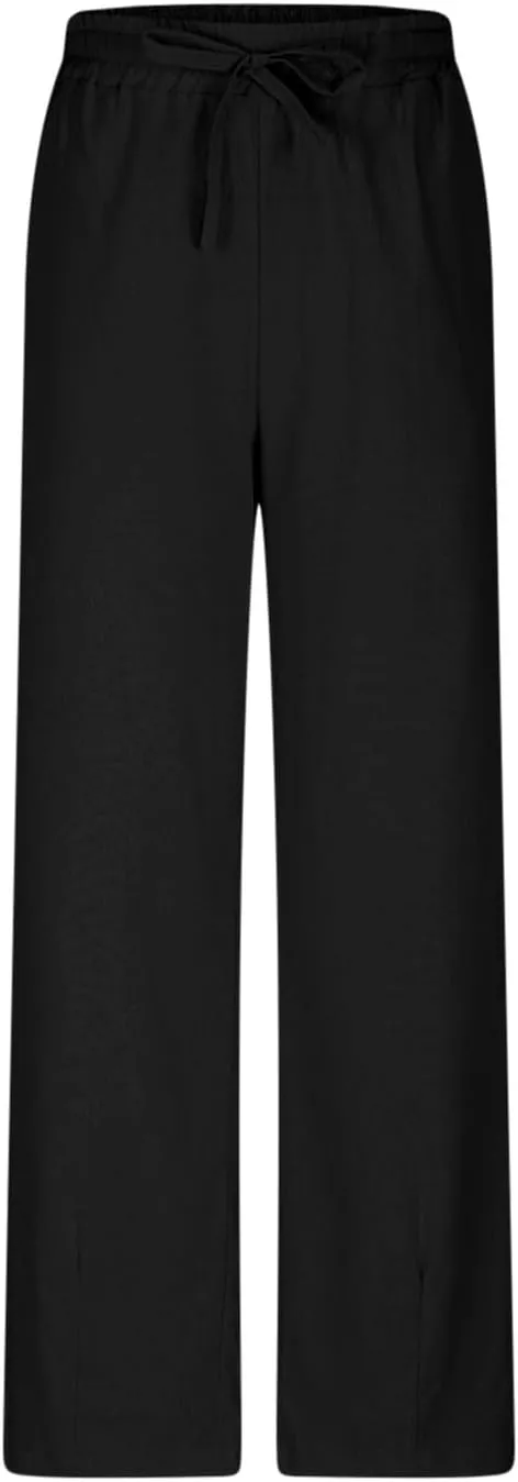 JOAU Linen Pants for Women 2025 Summer Cotton Straight Leg Drawstring High Waisted Palazzo Trousers Lounge Beach Resort Wear