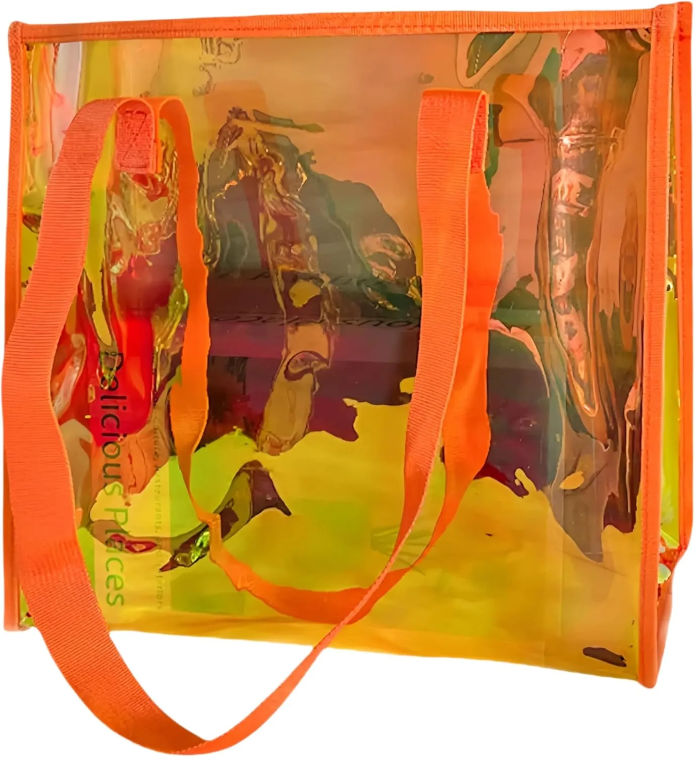 Kasepie Iridescent Hot Pink Handbag Ladies, Girls Storage Bag for the Gym, Daily Life, Measuring 13.78 * 4.72 * 12.2 inches