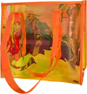 Kasepie Iridescent Hot Pink Handbag Ladies, Girls Storage Bag for the Gym, Daily Life, Measuring 13.78 * 4.72 * 12.2 inches