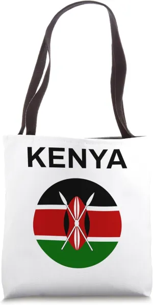 Kenya Flag Modern Tote Bag