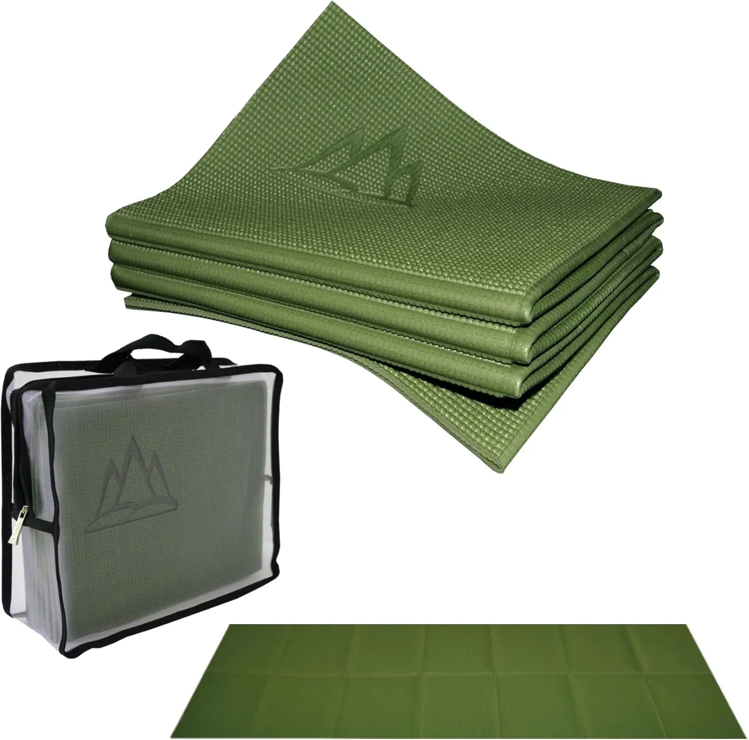 Khataland YoFoMat - Best Travel Yoga Mat, Foldable, with Travel Bag, Extra Long 72-Inch, Free From Phthalates & Latex