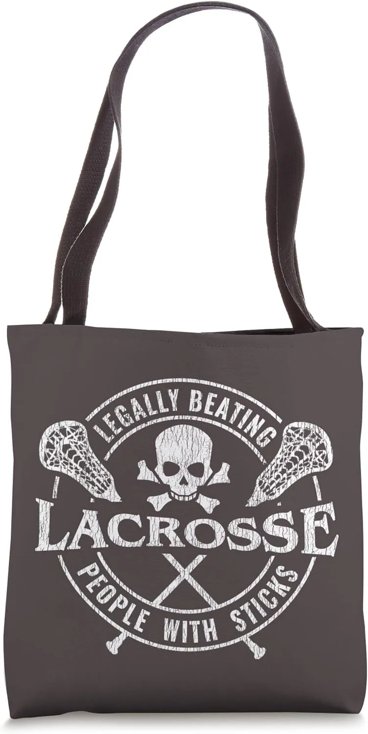 Lacrosse Legally Beating People with Sticks Bold Stick Play Tote Bag