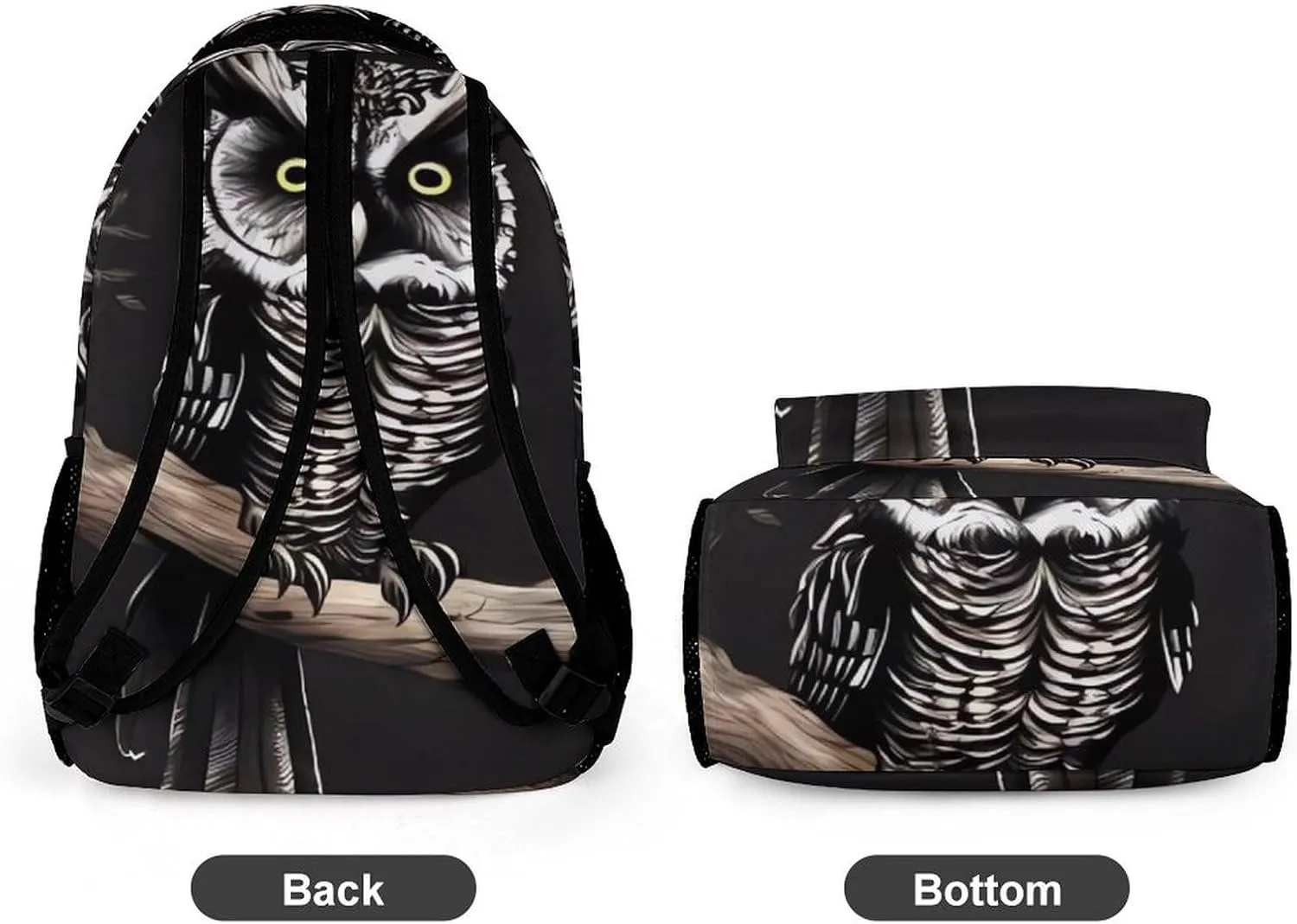 Laptop Backpack for Travel Daypack Computer Bag Work Late Night Owl Back Pack Nurse Bag for Hiking