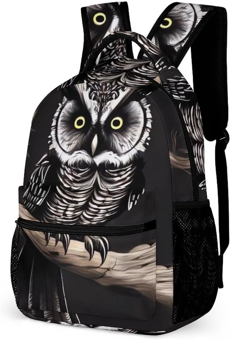 Laptop Backpack for Travel Daypack Computer Bag Work Late Night Owl Back Pack Nurse Bag for Hiking