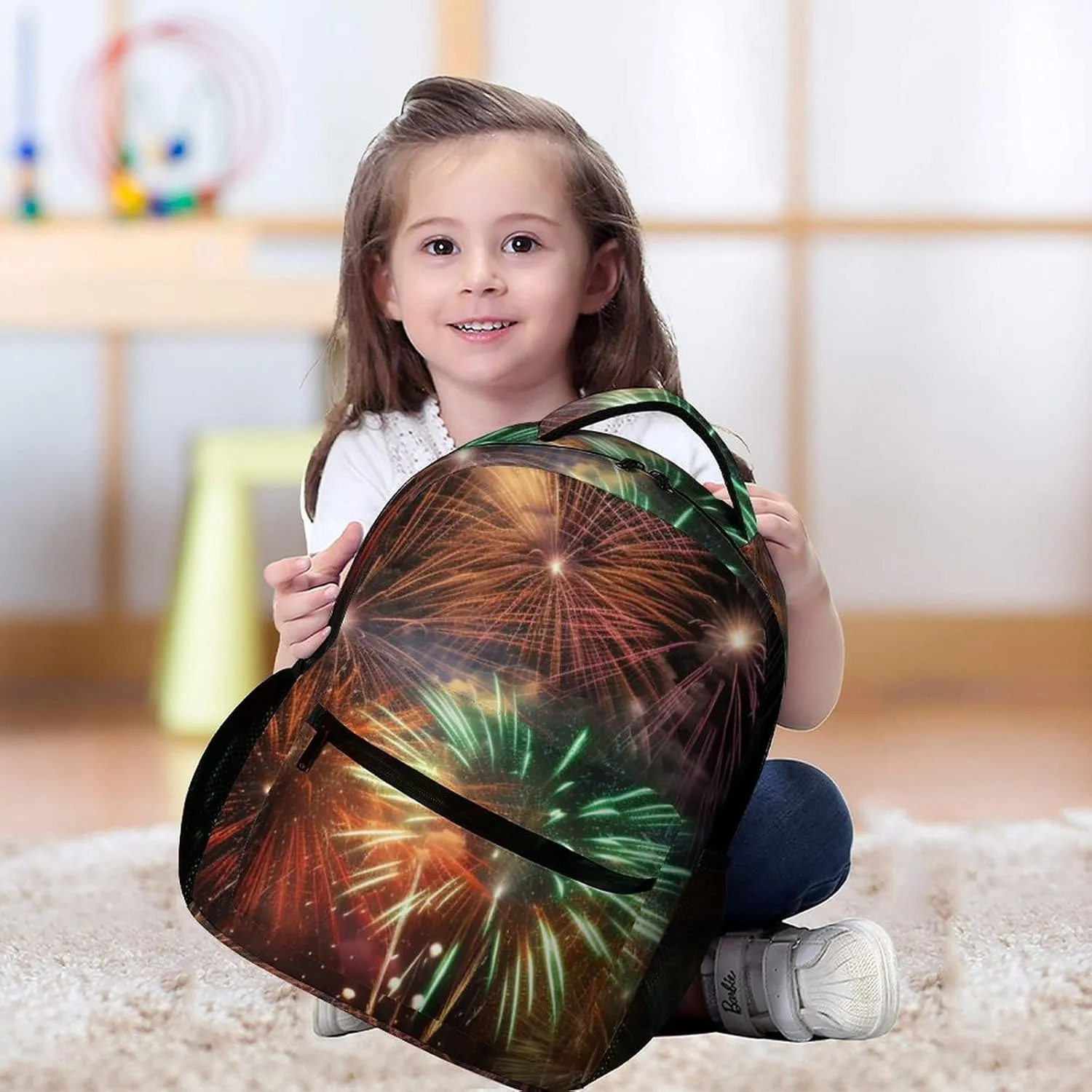 Laptop Backpack for Travel Daypack Computer Bag Work Splendid Fireworks Back Pack Nurse Bag for Hiking