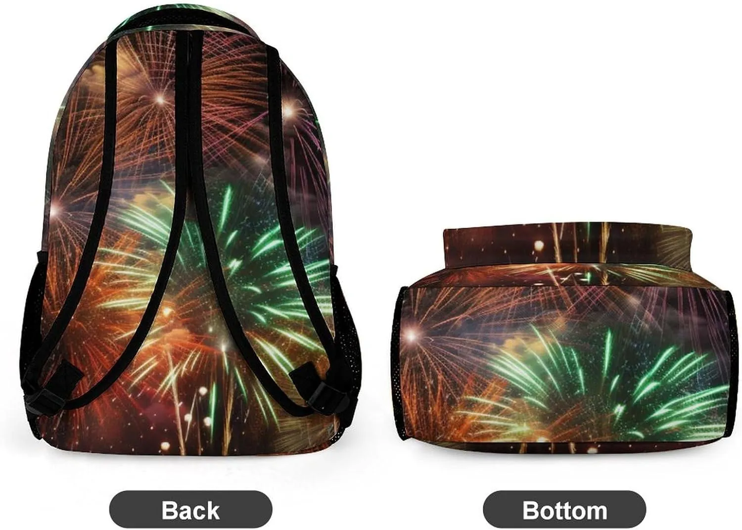 Laptop Backpack for Travel Daypack Computer Bag Work Splendid Fireworks Back Pack Nurse Bag for Hiking
