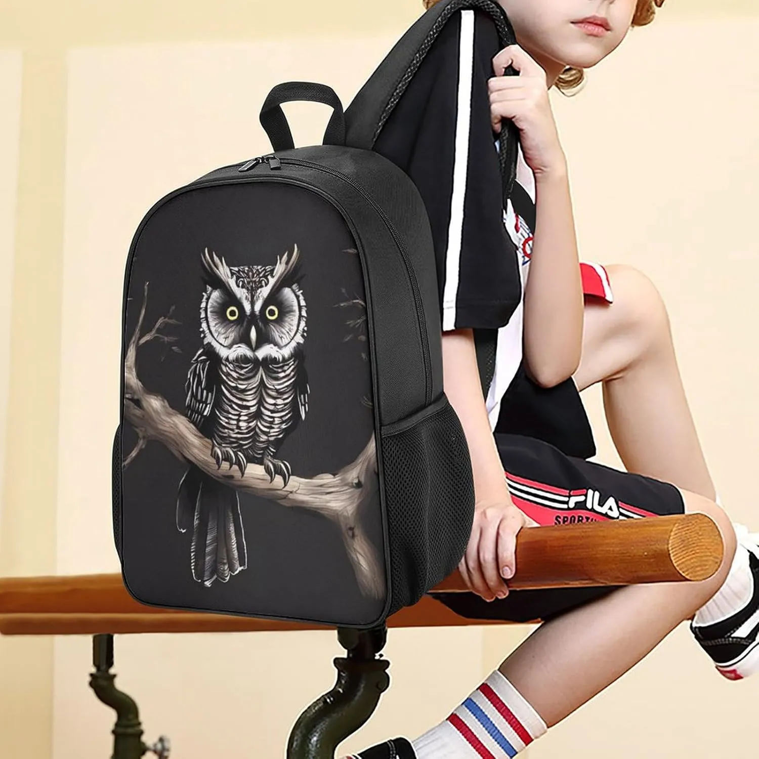 Laptop Backpack for Travel Daypack Late Night Owl Computer Bag Work Back Pack Laptop Bag Casual Nurse Bag