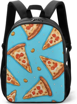 Laptop Backpack for Travel Daypack Light Blue Pizza Slice Computer Bag Work Back Pack Laptop Bag Casual Nurse Bag