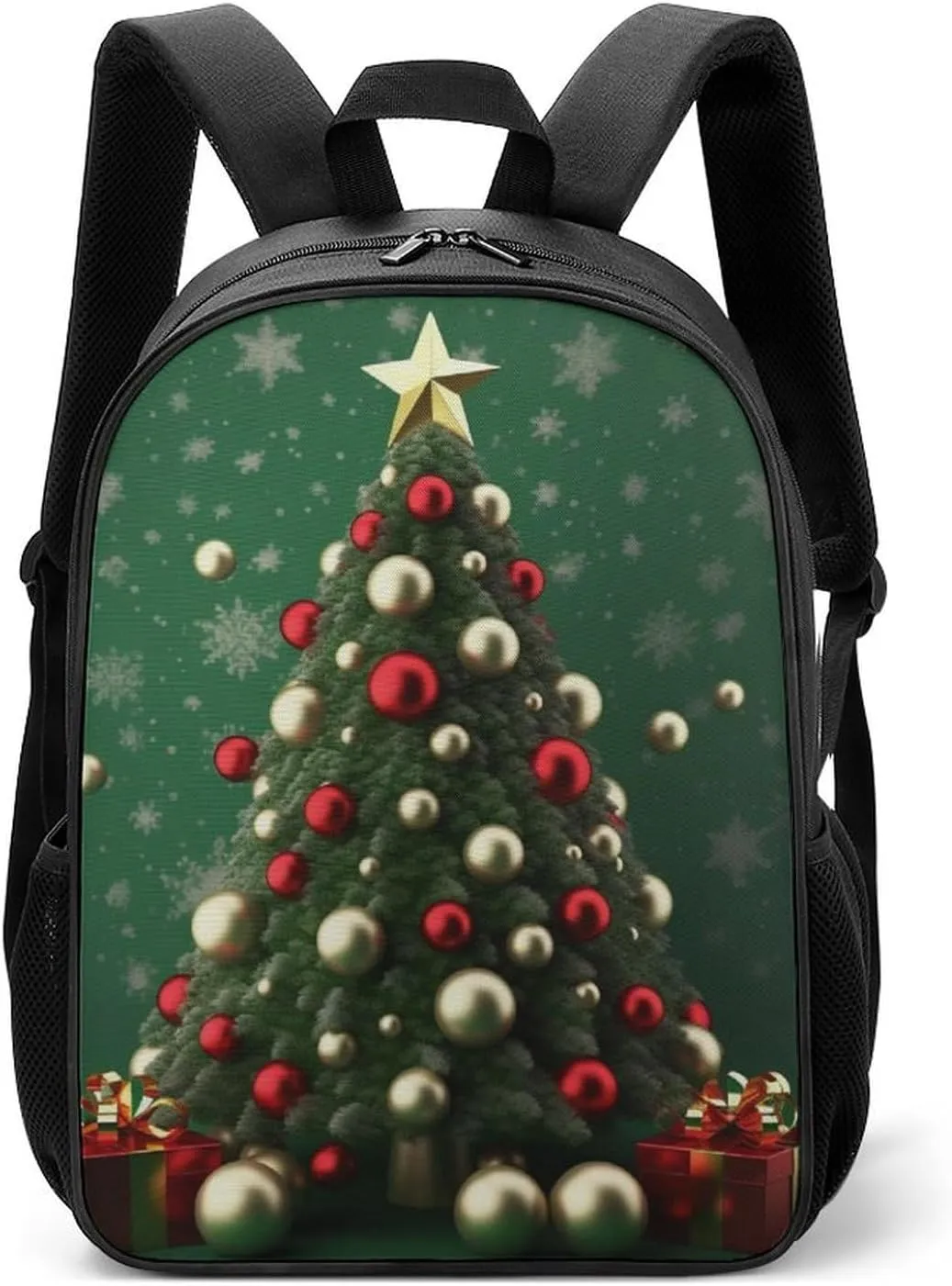 Laptop Backpack for Travel Daypack Round Ball Christmas Tree Computer Bag Work Back Pack Laptop Bag Casual Nurse Bag