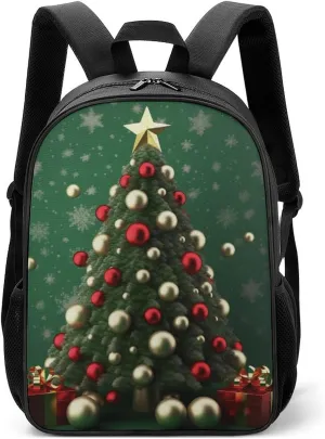 Laptop Backpack for Travel Daypack Round Ball Christmas Tree Computer Bag Work Back Pack Laptop Bag Casual Nurse Bag