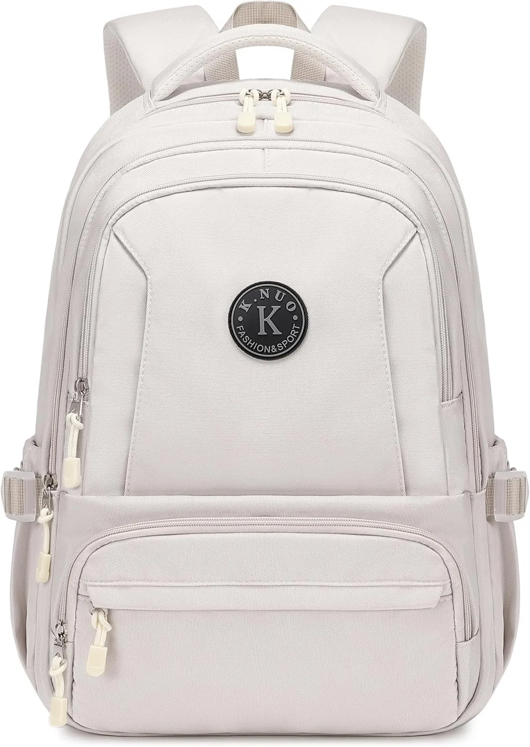 Laptop Backpack for Women Men 17 Inch , Anti Theft Carry on Travel Backpacks, Water Resistant College Bookbag Large Kids School Bag for Teens Boys Girls Business Work Back Pack Casual Daypack Beige