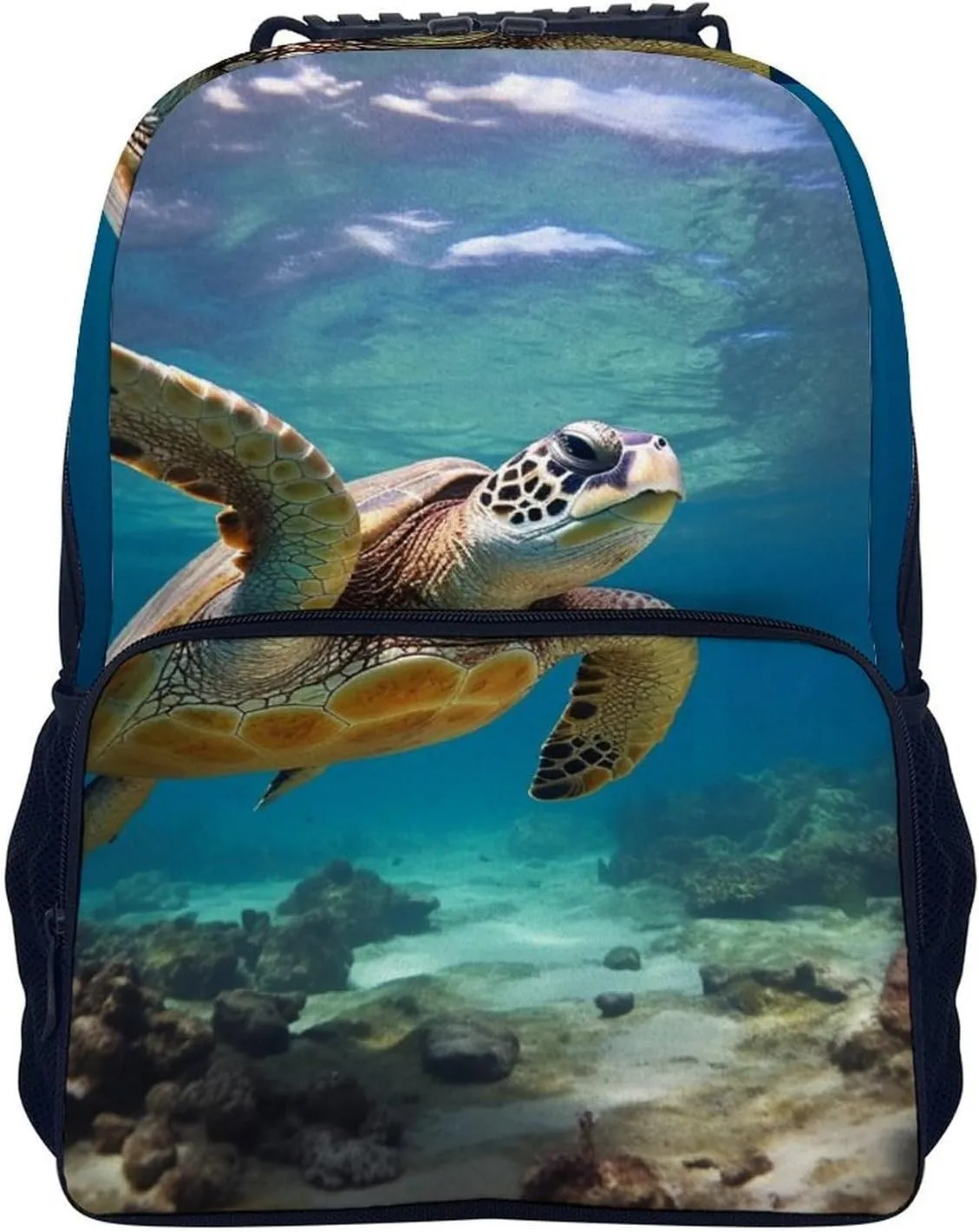 Laptop Backpack Sea Turtle Daypack Computer Bag Travel Laptop Bag Casual Nurse Bag for Women Men