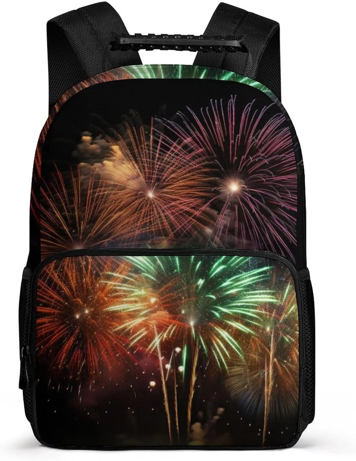 Laptop Backpack Splendid Fireworks Daypack Computer Bag Travel Laptop Bag Casual Nurse Bag for Women Men