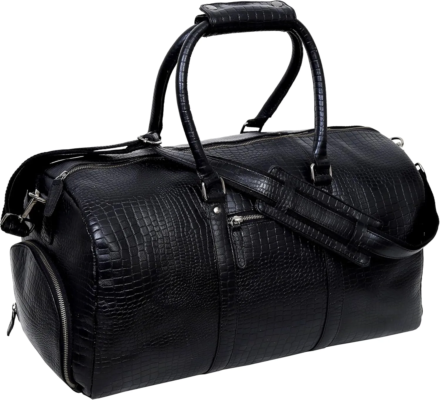 Leather Duffel Bags for Men Travel Bag Holdall Leather Travel Bag Overnight Gym Sports Weekend Bag