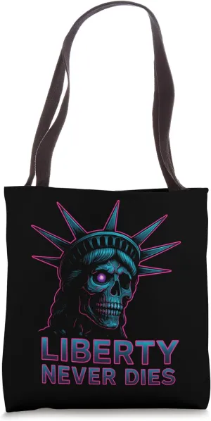 Liberty Never Dies Zombie Statue Of Liberty Tote Bag