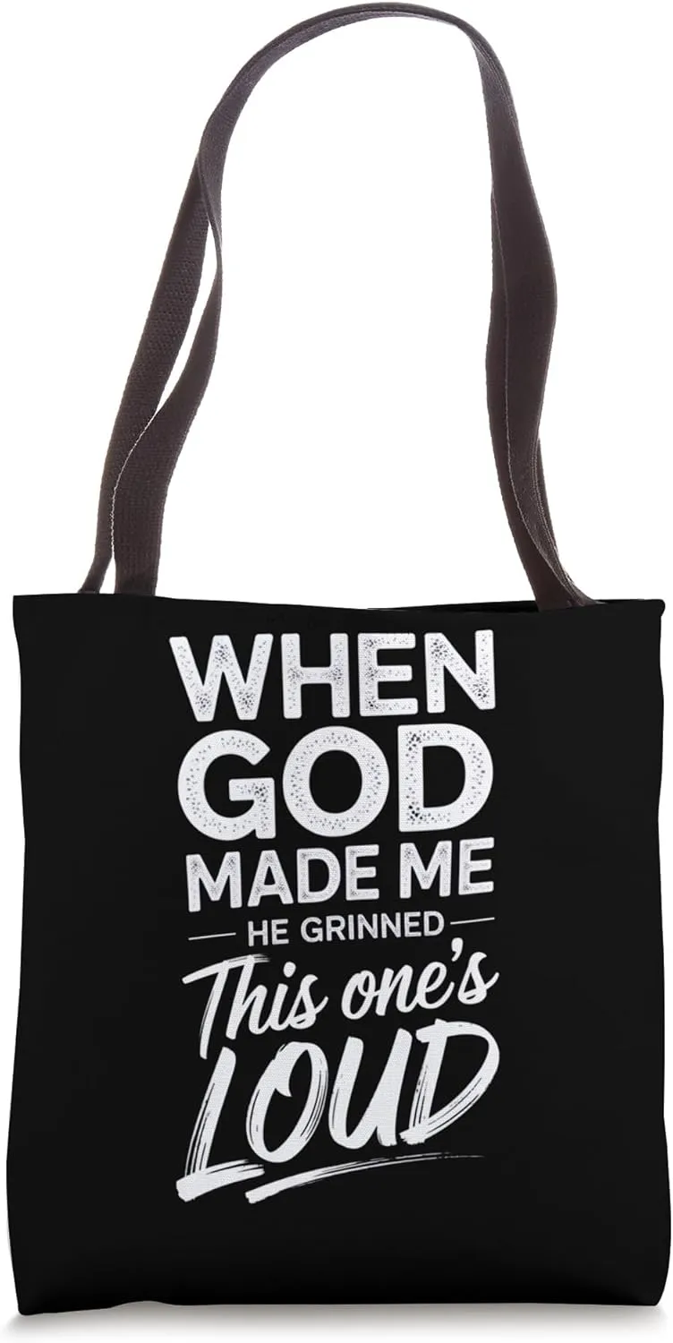 Loud Confidence Statement Tote Bag