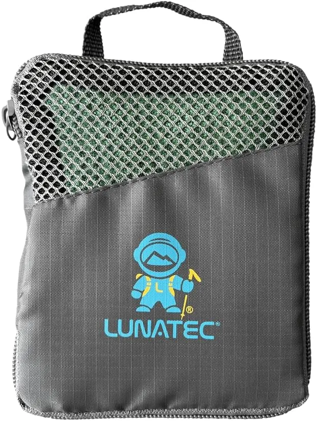 Lunatec Premium Waffle Weave Microfiber Travel Towel. Quick Drying Travel Essential Camping Towel.