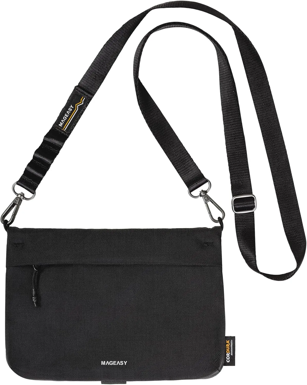 MAGEASY Small Crossbody Bag - Water-Resistant Small Sacoche Bag | Fit 6.9" Phone, Keys, Earbuds, Passport & More - 2L Sacoche