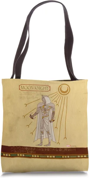 Marvel Moon Knight Egyptian Hieroglyphs Tote Bag