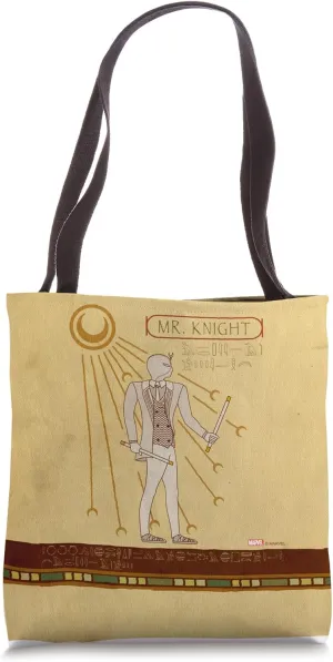 Marvel Moon Knight Mr. Knight Egyptian Hieroglyphs Tote Bag