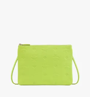 MCM EMBOSSED MONOGRAM NAPPA LEATHER CROSSBODY