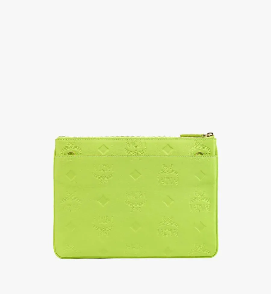 MCM EMBOSSED MONOGRAM NAPPA LEATHER CROSSBODY
