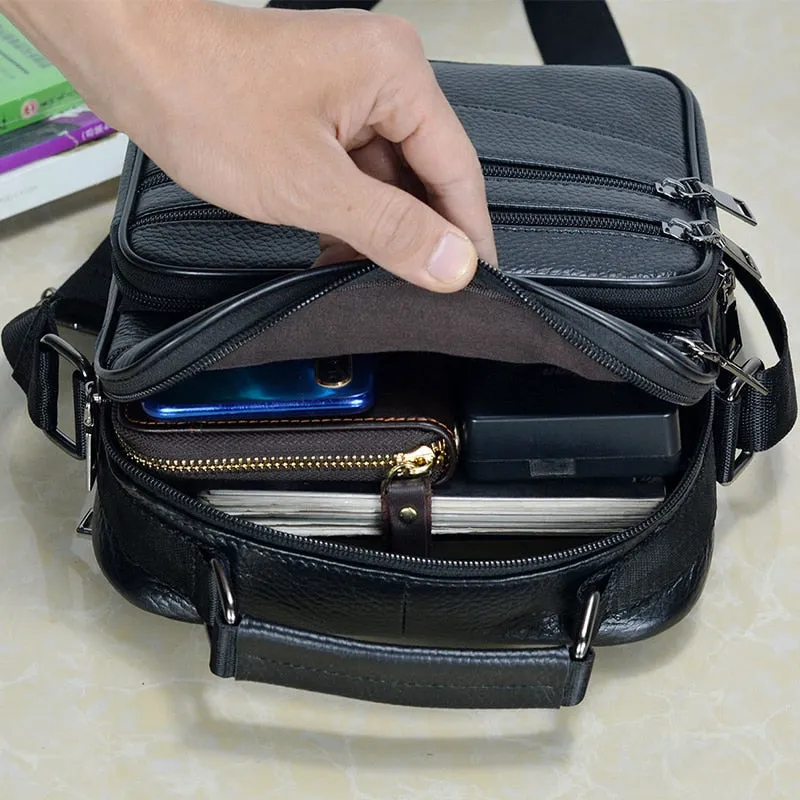 Men Genuine Leather Handbags