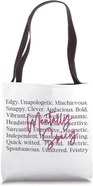 Mentally Spicy Mischievous Bold Fun Tote Bag