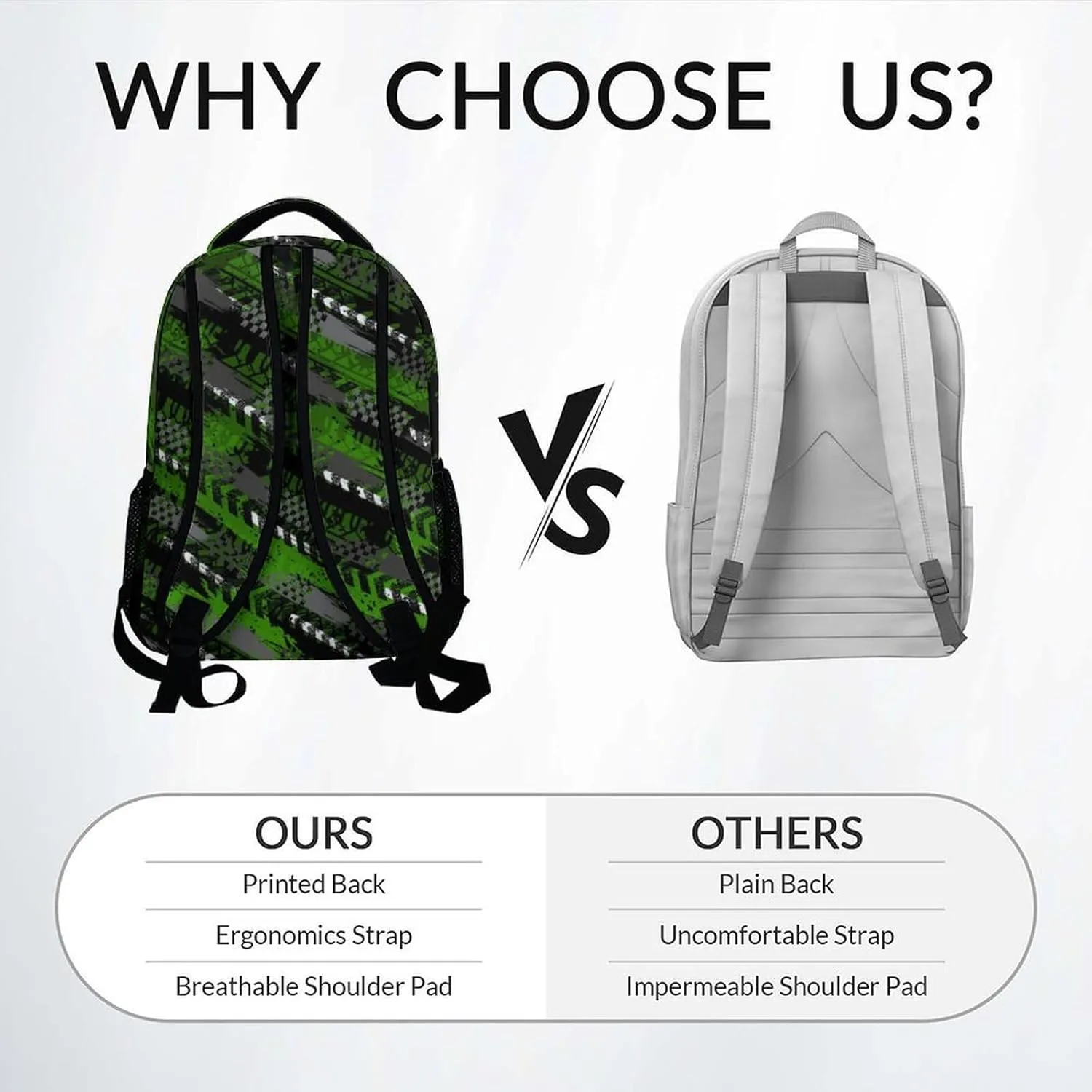 Mercuryelf Kid Backpack for School, Travel - Cool Garbage Truck Bookbag for Boys - Personalized School Bag for Primary Middle