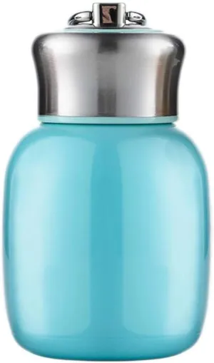 Mini 7 oz Stainless Steel Water Bottle, Small Vacuum Insulated Water Bottle Leak Proof Sport Tumbler Cup Hot and Cold Water Bottle for Women Girls Kids Gift Milk Tea Lunch (Skyblue)
