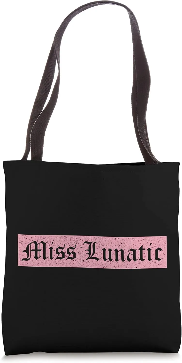 Miss Lunatic Pastel Gothic Kawaii Sarcastic Women Tote Bag
