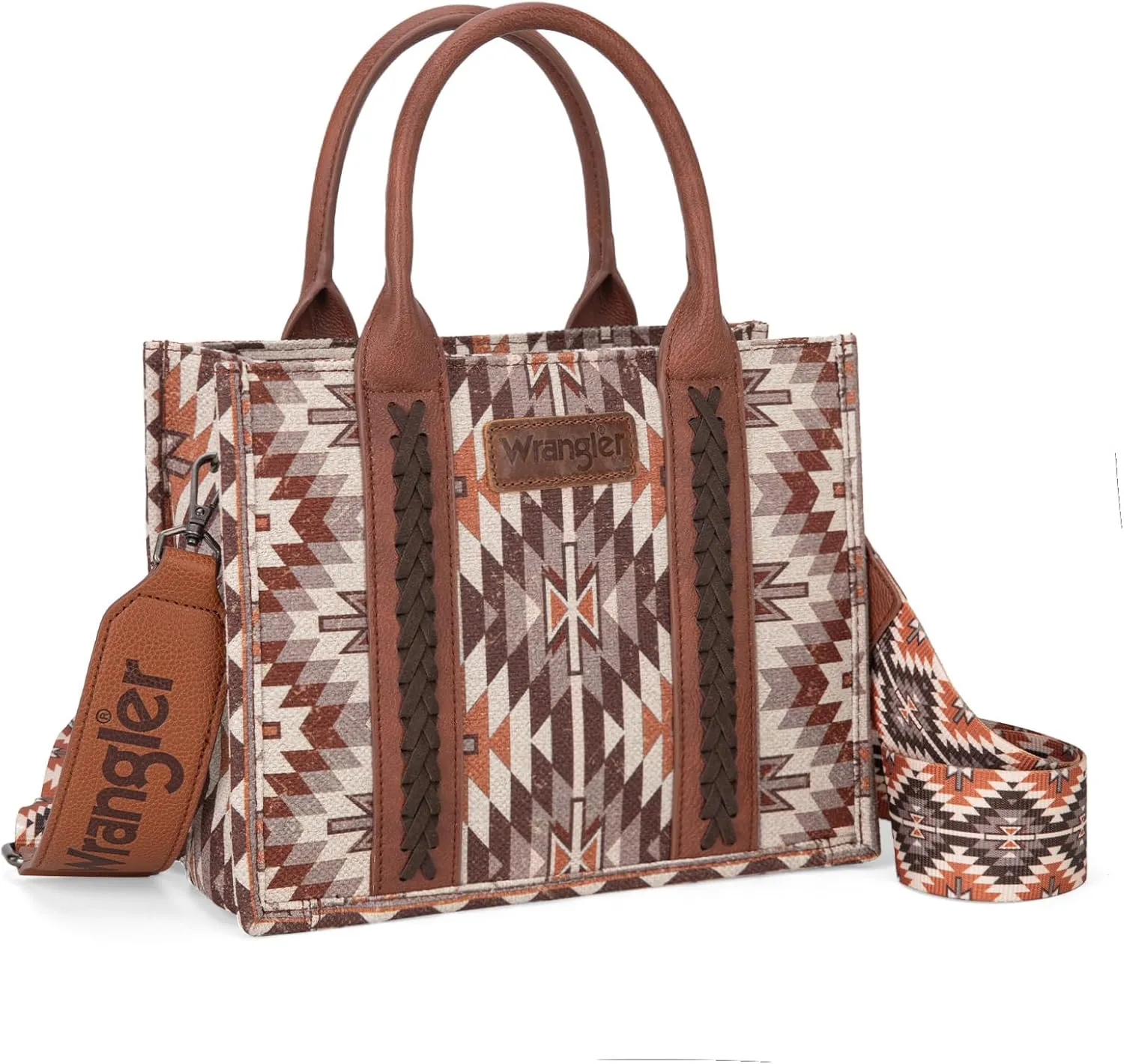 Montana West X Wrangler Tote Bag for Women Boho Aztec Shoulder Purse Top Handle Satchel Handbag