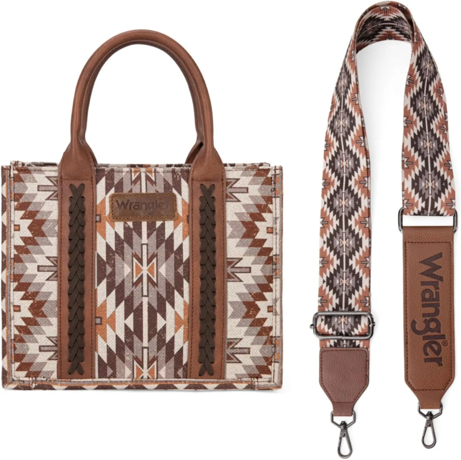 Montana West X Wrangler Tote Bag for Women Boho Aztec Shoulder Purse Top Handle Satchel Handbag