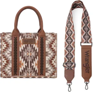 Montana West X Wrangler Tote Bag for Women Boho Aztec Shoulder Purse Top Handle Satchel Handbag