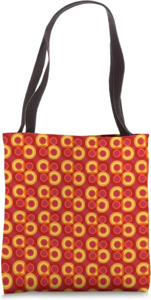 Moroccan Tile Inspired (16) Red, Orange, Yellow - Habitat Tote Bag