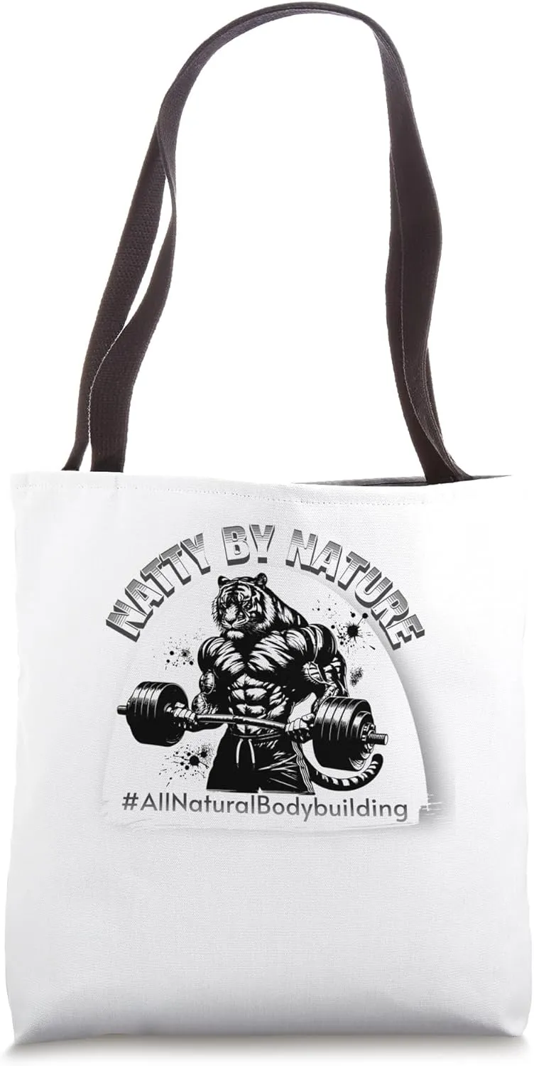 Natty by Nature Bodybuilding Tiger Tote Bag