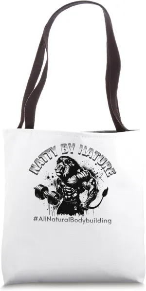 Natty By Nature Lion Strength Design Tote Bag
